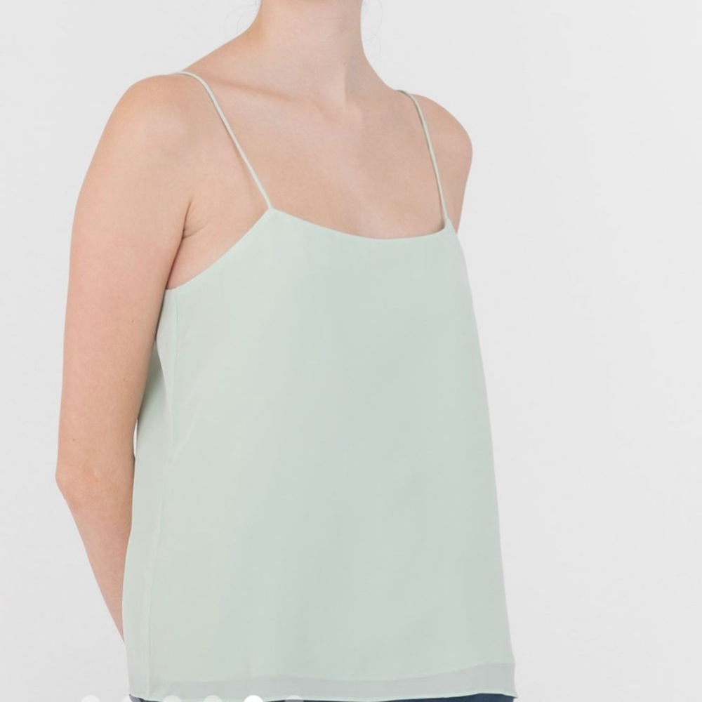 Pastel Green Silk Camisole